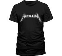 CID Men's Metallica Spiked Logo Short Sleeve T-Shirt, Black, X-Large
