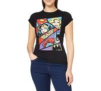 CID Women's Dc Originals-Heroine Pop Art T-Shirt, Black (Black), 14 (Size:X-Large)