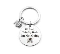 Cidenbio Book Lover Gifts Keyring Graduation Gifts for Book Lovers Bookish Gift Presents for Bookworms Easter Gift Reading Presents for Bookworms Keychain for Birthday Christmas Halloween Valentines