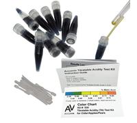Cider/Apple/Pear Titratable Acidity Test Kit, 0.36-0.80 g/100 mL Malic Acid [10 Tests]