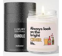 Cider Gift - Luxury Soy Wax Candle - Vanilla, Jasmine, Sugared Almond - Makester