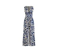 CIDER Jumpsuits Women Abstract Print V Neck Sleeveless Wide Leg Trousers Long Jumpsuit One Piece