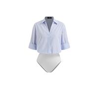 CIDER Ladies Shirts Roll Up Sleeve Button Down Collar Solid Shirt Bodysuit Blouse Women's Shirt Cotton Bodysuit