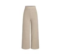 CIDER Lounge Pants Women Wide Leg Mid Waist Ribbed Knit Pants Casual Solid Warm Wool-Blend Sweatpants Fall Winter, Khaki, M