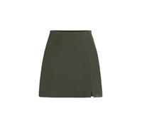 Cider Mini Skirt High Waist Zip Up Split Bodycon Fitted Party A Line Skirt, Green, M