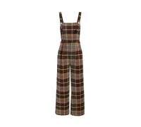 CIDER Overalls For Women Plaid Jumpsuit Wide Leg High Waist Square Neck Sleeveless Button Up Casual Overall
