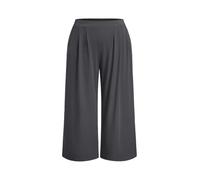 CIDER Solid Elastic Waist Pocket Wide Leg Pants Curve & Plus, Grey, 2X
