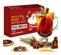 Cider Spice Blend,Mulled Wine -Holiday Mulling with Cinnamon, Star Anise&cloves, Drink Mix for Hot Mocktails(88g (22g*4 packets))
