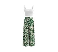 CIDER Two Piece Sets For Women Abstract Print High Waist Wide Leg Trousers Square Neck Tank Crop Top