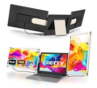CIDETTY Laptop Screen Extender Portable, Detachable 15.6" FHD 1080P Portable Monitor for Laptops, Triple Laptop Monitor Extender compatiable with Windows, Mac, Android, Chrome, Switch & PS