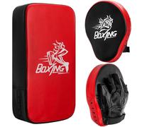 Cididu 2-in-1 Punching Mitts Kick Pack Set, Boxing Mitts Focus Pad for Beginners, Durable Taekwondo Kick Pad, Adjustable Soft Shield Training Pad Set for Kickboxing, Karate, Muay Thai, MMA Training