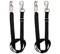 Cididu 2 Pack Cross Ties for Horse, Nylon Trailer Tie with Strong Panic Snap and Bull Snap, Heavy Duty Adjustable from 44.5" to 78.3" Hanging Strap for Water Buckets and Outdoor Feeders