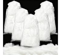 Cididu 800g/27oz Polyester Fiber Fill, Premium Fiber Fill Stuffing, Fluff Stuffing High Resilience Fiber for Stuffed Animal Crafts, Small Dolls, Pillow Comforter DIY, Cushions Stuffing