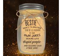 Cidobi Friendship Gifts for Bestie, Gifts for Best Friends, Mason Jar Night Light, Perfect for Home Bedroom Decoration Lights