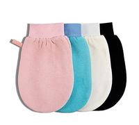 CIDOKAT Exfoliating Mitt For Body Scrub Exfoliator Glove Revive Glow Keesa Exfoliating Glove Exfoliate Bath Korean Deep Exfoliating Gloves For Shower Dead Skin Remover Scrubber Exfoliation 1Pcs Black