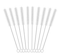 CIDYAUST Straw Cleaner Brush Extra Long 12 Inch, Pipe Cleaner Brush Extra Long for Reusable Pipe, Straw Brush Extra Long for Baby Bottles, Water Bottles, Sippy Cups and Hummingbird Feeders(10-Pack).
