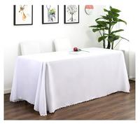 CIEEIN CIEHT Polyester Home Tablecloths Rectangular Table cloth Tablecover Wedding Party Outdoors Table Covers Simple White 180 * 180cm