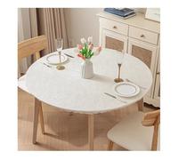 CIEEIN CIEHT Polyester Tablecloths Table cloth Tablecover Home Hotel Restaurant Party Waterproof Oilproof Table Covers White Round 90cm