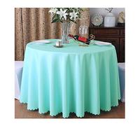 CIEEIN CIEHT Polyester Tablecloths Table cloth Tablecover Table Covers Round Hotels Restaurants Wedding Party Washable Simple Sky Blue A 180cm