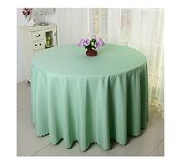 CIEEIN CIEHT Polyester Tablecloths Table cloth Tablecover Table Covers Round Hotels Restaurants Wedding Party Washable Simple Green A 220cm