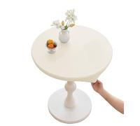 CIEEIN CIEHT PU Tablecloths Table cloth Round Diameter 60cm-140cm Tablecover Home Hotel Restaurant Bar Party Waterproof Oilproof Table Covers White Round 130cm
