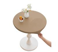 CIEEIN CIEHT PU Tablecloths Table cloth Round Diameter 60cm-140cm Tablecover Home Hotel Restaurant Bar Party Waterproof Oilproof Table Covers Coffee Round 90cm