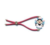 Cielo Agave Handmade Adjustable Mexican Doll Bracelet Lele, Jewelry for Women, Miyuki Style, Stackable Charm Bracelet, Adjustable, Glass, no gemstone