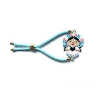 Cielo Agave Handmade Adjustable Mexican Doll Bracelet Lele, Jewelry for Women, Miyuki Style, Stackable Charm Bracelet, Adjustable, Glass, no gemstone