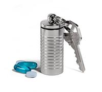 Cielo Pill Holders - Waterproof Large Single Chamber Stainless Steel Keychain Pill Fob and Nitro Bottle Holder