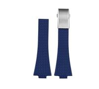 CIEMJSYNF 1853 Compatible With Tissot PRX Fluororubber Strap T137 .410 .407 VITON Watch Band Bracelet 40mm T137407 T137410 Blue