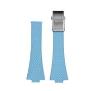 CIEMJSYNF 1853 Compatible With Tissot PRX Fluororubber Strap T137 .410 .407 VITON Watch Band Bracelet 40mm T137407 T137410 Blue