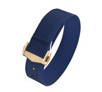 CIEMJSYNF 18mm 20mm 22mm Ribbed Nylon Watch Bands Fold Buckle Style Sport Strap Compatible With Rolex Daytona Compatible With Cartier Sailcloth(DeepBlue-Buckle3,22mm)