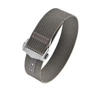 CIEMJSYNF 18mm 20mm 22mm Ribbed Nylon Watch Bands Fold Buckle Style Sport Strap Compatible With Rolex Daytona Compatible With Cartier Sailcloth(Gray-Buckle1,20mm)