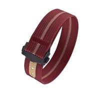 CIEMJSYNF 18mm 20mm 22mm Ribbed Nylon Watch Bands Fold Buckle Style Sport Strap Compatible With Rolex Daytona Compatible With Cartier Sailcloth(Rose Red Khaki-2,20mm)