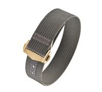 CIEMJSYNF 18mm 20mm 22mm Ribbed Nylon Watch Bands Fold Buckle Style Sport Strap Compatible With Rolex Daytona Compatible With Cartier Sailcloth(Gray-Buckle3,22mm)