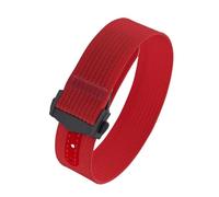 CIEMJSYNF 18mm 20mm 22mm Ribbed Nylon Watch Bands Fold Buckle Style Sport Strap Compatible With Rolex Daytona Compatible With Cartier Sailcloth(Red-Buckle2,22mm)