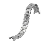 CIEMJSYNF 19 * 12MM Men's Bracelet Compatible With Cartier Pasha Stainless steel Watch Strap Notch Precision steel Watch Band Wristband Folding Clasp