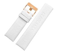 CIEMJSYNF 22mm 24mm 26mm 27mm 28mm 30mm 32mm Compatible With Diesel Watches leather strap DZ4323 1657 4318 DZ4344 Litchi grain men Watchband(White Rose Gold,32mm)
