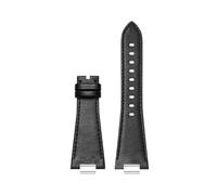 CIEMJSYNF 27 * 12mm 1853 PRX T137 watch strap Compatible With Tissot men 40mm .407/T137.417 raised plain/bamboo/lychee pattern watchband(B-Black-No Clasp)