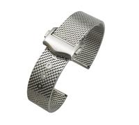 CIEMJSYNF 316 Stainless Steel Braided Watchband Mesh Belt Titanium 20mm Strap Compatible With Omega Seamaster 007 003 Man Bracelet(316L stainless steel)