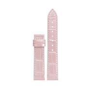 CIEMJSYNF Advanced Leather Strap Compatible With Cartier Santos Dumont Watch Band Women Quick Release Alligator Pattern Leather Small Large Sizes(Pink No Buckle,15.5mm)