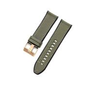 CIEMJSYNF Black Army Green Compatible With Diesel Officer Series Smooth Finish Comfortable Strap Flat Interface Needle Buckle Watch Accessories 26mm(Army Green-RS-K3)