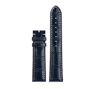 CIEMJSYNF Blue Black Brown Strap Compatible With Longines Masters Collection Watch Belt Bracelet Cowhide Leather 19 20 21 22mm Watchband L3(Blue,20mm)