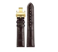 CIEMJSYNF Blue Black Brown Strap Compatible With Longines Masters Collection Watch Belt Bracelet Cowhide Leather 19 20 21 22mm Watchband L3(Brown gold,20mm)