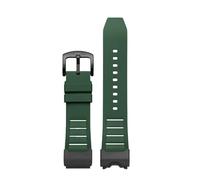 CIEMJSYNF Breathable Fluororubber Watch Strap Compatible With CASIO GWG-1000 Grand Mud King 5463 Men's Waterproof Watchband Accessories(Green-black)