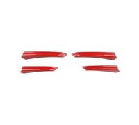 CIEMJSYNF Car Exterior Accessories Front Fog Light Vent Cover ABS Material Compatible With Hyundai CN7 N 2023-2025 LHD RHD Bumper Trim(Red)