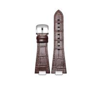 CIEMJSYNF Compatible With 1853 Tissot PRX Super Player Watch Band Raised Mouth T137407A T137410A Quick Release Leather Strap Men T137 Watchband 12mm(B brown)
