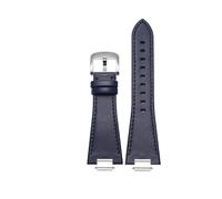 CIEMJSYNF Compatible With 1853 Tissot PRX Super Player Watch Band Raised Mouth T137407A T137410A Quick Release Leather Strap Men T137 Watchband 12mm(A blue)