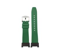 CIEMJSYNF Compatible With Casio Big Mud King Third Generation GWG-B1000 GWG B1000 Series Modified Sports Rubber Watch Strap Wristband With Tools(Green-silver A)
