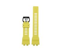 CIEMJSYNF Compatible With Casio GBD-100 Series Modified Soft Waterproof Silicone Watch Band Outdoor Sports Wristband Men's Strap Accessories(Yellow strap)